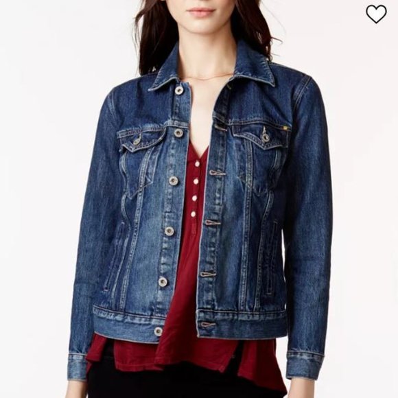 Lucky Brand Jackets & Blazers - Lucky Brand Jeans Dark Wash Denim Trucker Jacket Size Small